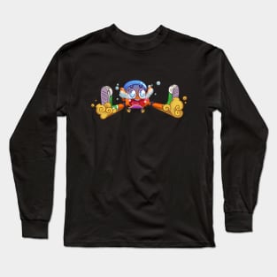 The Amazing World of Gumball - Darwin Skateboarding Long Sleeve T-Shirt